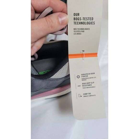 BOGS Women's Sandstone Knit Low Tr Composite Safety Toe Sz 8 New - Picture 12 of 13